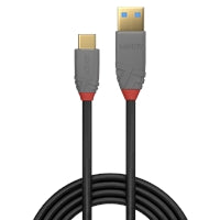 Lindy Anthra USB-A to USB-C Cable 1.5m - 10Gbps 100W PD 3.2 Lindy Anthra USB-A to USB-C Cable 1.5m - 10Gbps 100W PD 3.2